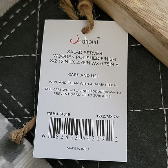 ⭐️CLEARANCE⭐️ NWT Jodhpuri Wooden Salad Set - Picture 5 of 5